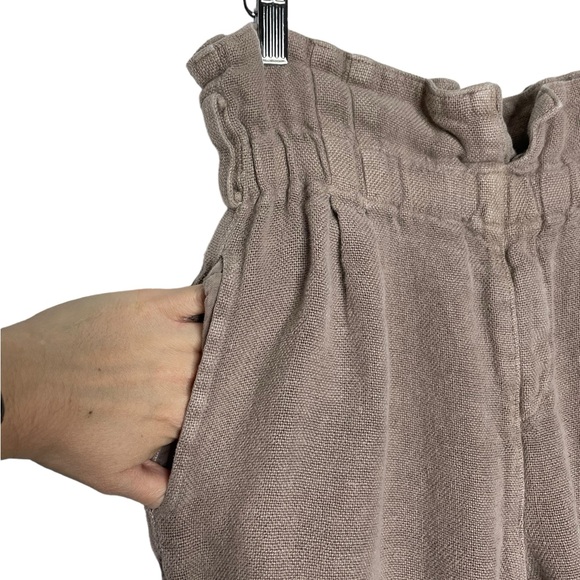 Black Crane | Burlap Pants in Oatmeal Linen Small *missing belt* - Picture 5 of 6